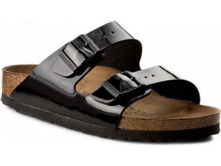 Birkenstock Arizona Birko-Flor Patent Womens Sandals Colour: Black, Size: UK4.5 EU37 US6/6.5 Narrow