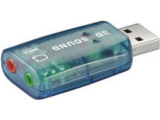 USB 2,0 lydkort, transparent,