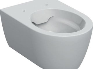 Geberit icon væghængt toilet, skjult montering, rimfree: t=53cm, hvid / keratect