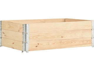 vidaXL pallekasser 3 stk. 50x150 cm massivt fyrretræ